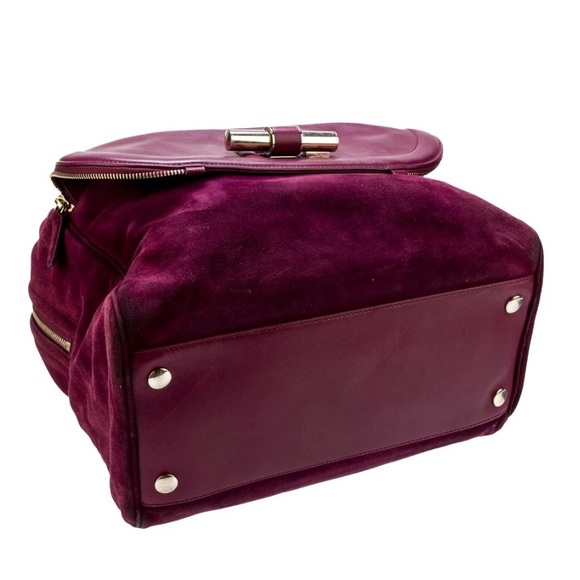 JimmyChoo (retail $2295) Justine suede/leather bag - Picture 6 of 12